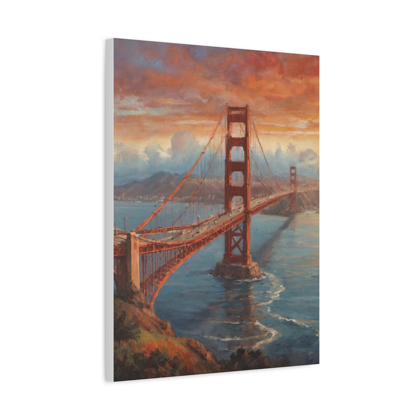 Golden Gate Bridge Canvas Print — Matte Stretched Wall Art - AquilVision
