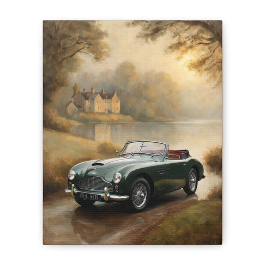 Vintage Car Canvas Art, Classic Car Wall Decor, Automotive Artwork, Retro Car Print, Home Decor for Car Lovers