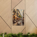 Paris Street Café Matte Poster — Vintage European Cityscape Wall Art - AquilVision