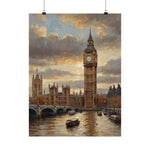 Big Ben London Poster — Matte Vertical Cityscape Wall Art
