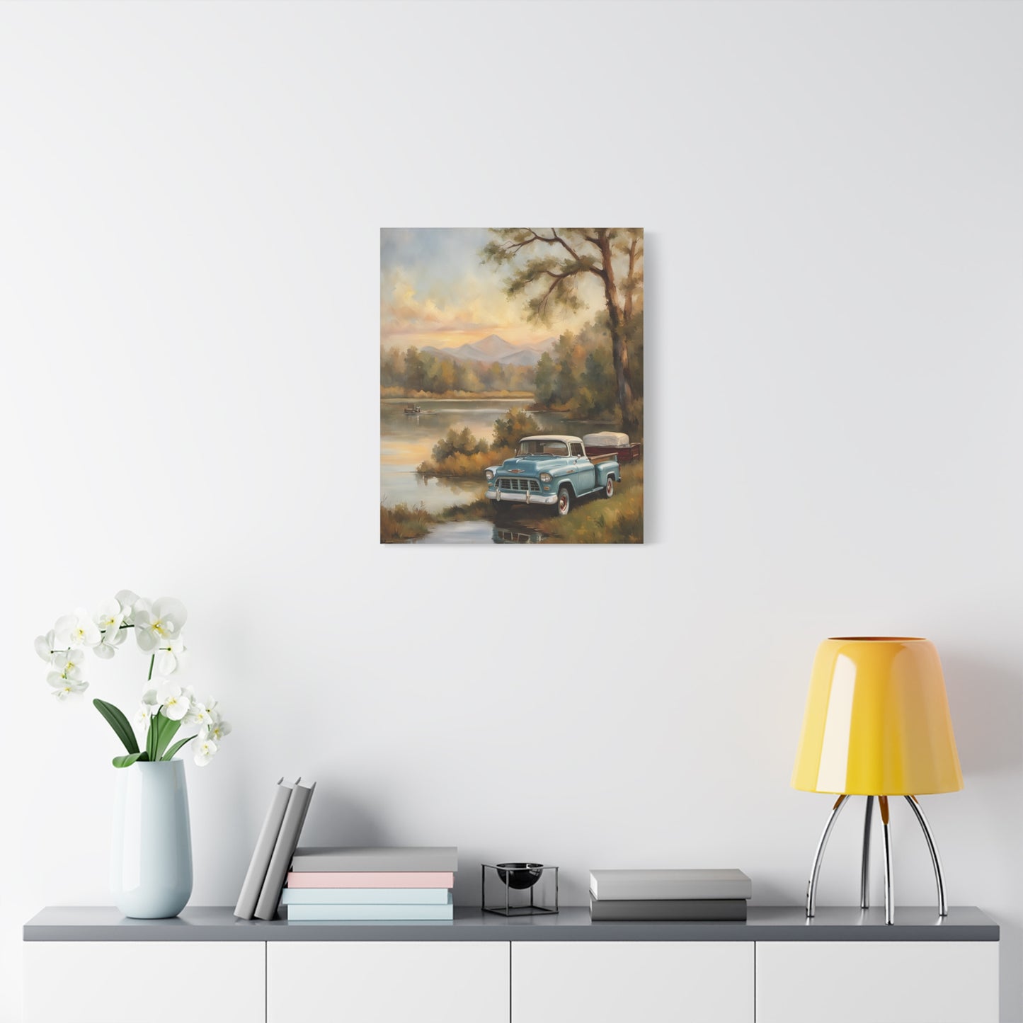Rustic Landscape Canvas Print, Vintage Truck Art, Home Decor, Nature Wall Art, Gift for Truck Lovers, Farmhouse Wall Decor, [...]
