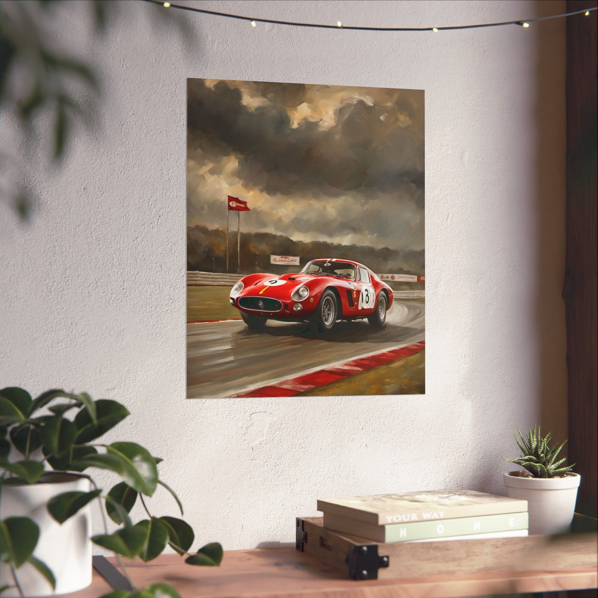 Racing Car Matte Vertical Posters, Sports Wall Art, Automotive Decor, Gift for Car Enthusiasts, Vintage Racing Print Printify