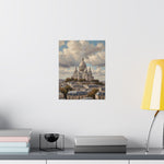 Paris Sacré-Cœur Matte Poster — Vintage Cityscape Wall Art - AquilVision