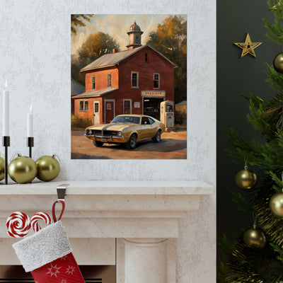 Vintage Car Wall Art Poster | AJ68 Collection Printify