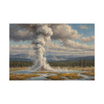 Geyser Landscape Matte Poster — Serene National Park Wall Art - AquilVision