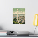 Coit Tower San Francisco Matte Poster — Vintage Cityscape Vertical Wall Art - AquilVision