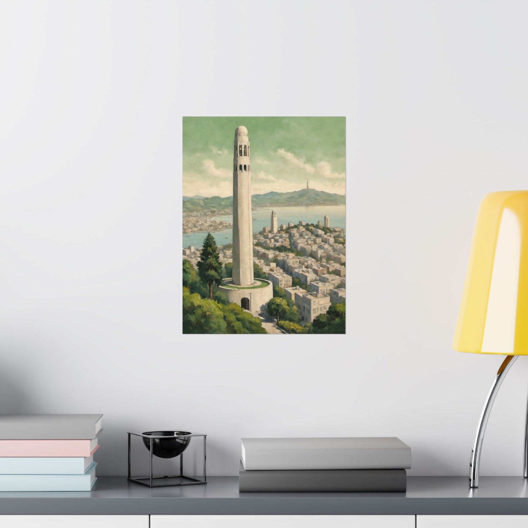 Coit Tower San Francisco Matte Poster — Vintage Cityscape Vertical Wall Art - AquilVision