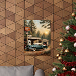 1950 American Riviera Dream Poster - Forest Edition - AquilVision