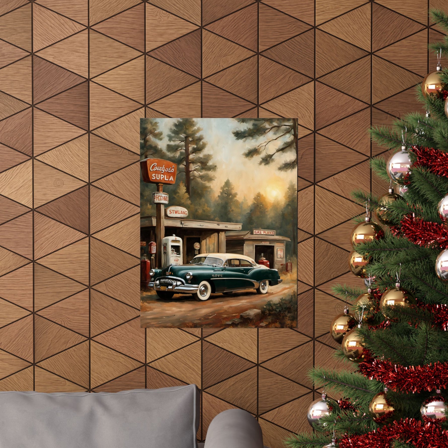 1950 American Riviera Dream Poster - Forest Edition - AquilVision