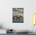 Lighthouse Island Matte Poster — Coastal Nautical Wall Art - AquilVision