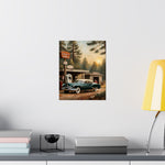 1950 American Riviera Dream Poster - Forest Edition - AquilVision