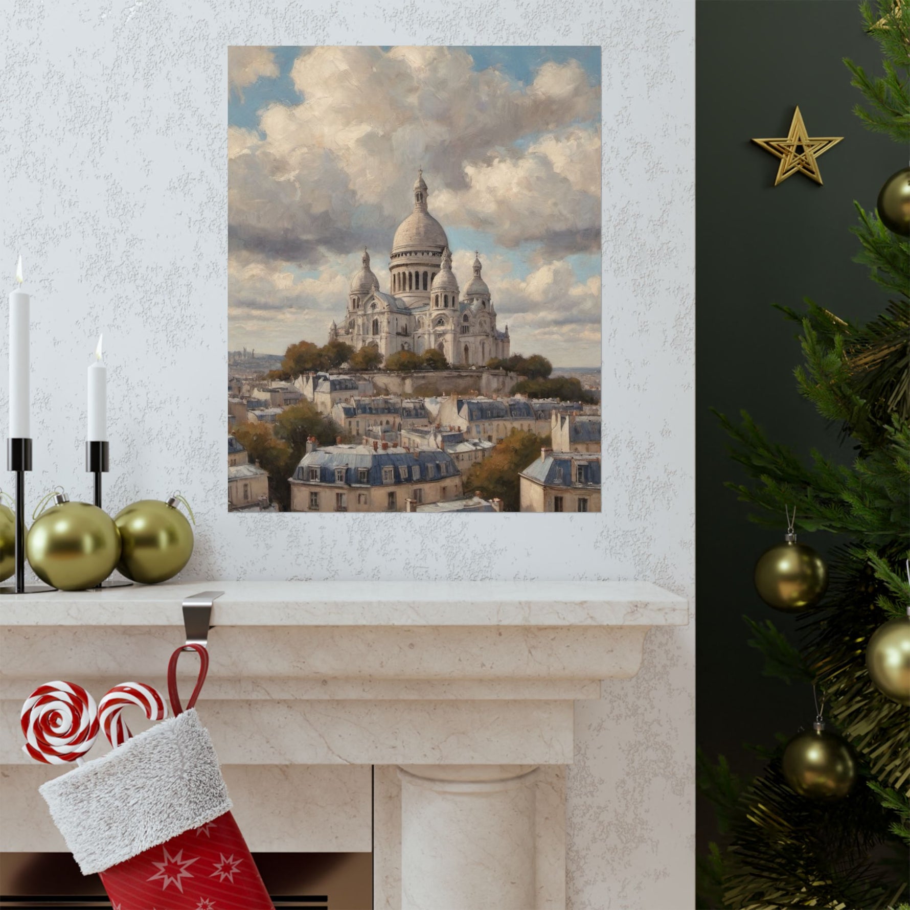 Paris Sacré-Cœur Matte Poster — Vintage Cityscape Wall Art - AquilVision