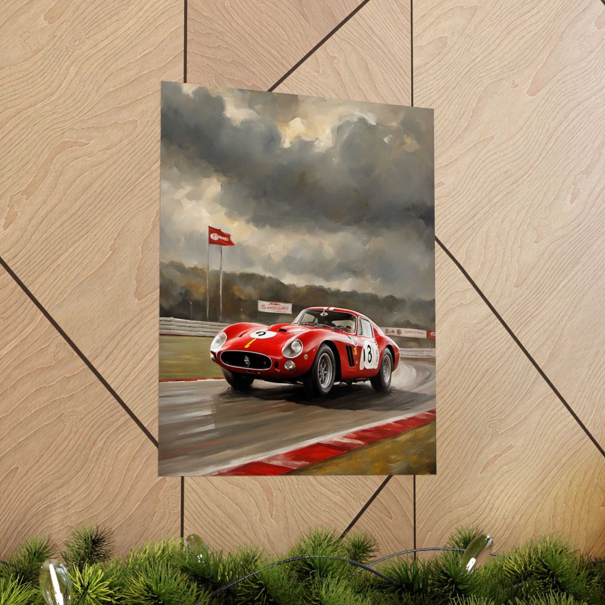 Racing Car Matte Vertical Posters, Sports Wall Art, Automotive Decor, Gift for Car Enthusiasts, Vintage Racing Print Printify