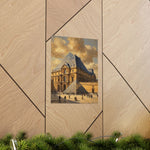 Louvre Pyramid Matte Vertical Poster — Vintage Paris Architecture Wall Art - AquilVision