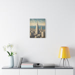 Transamerica Pyramid Matte Canvas Print — Vintage San Francisco Cityscape Wall Art - AquilVision