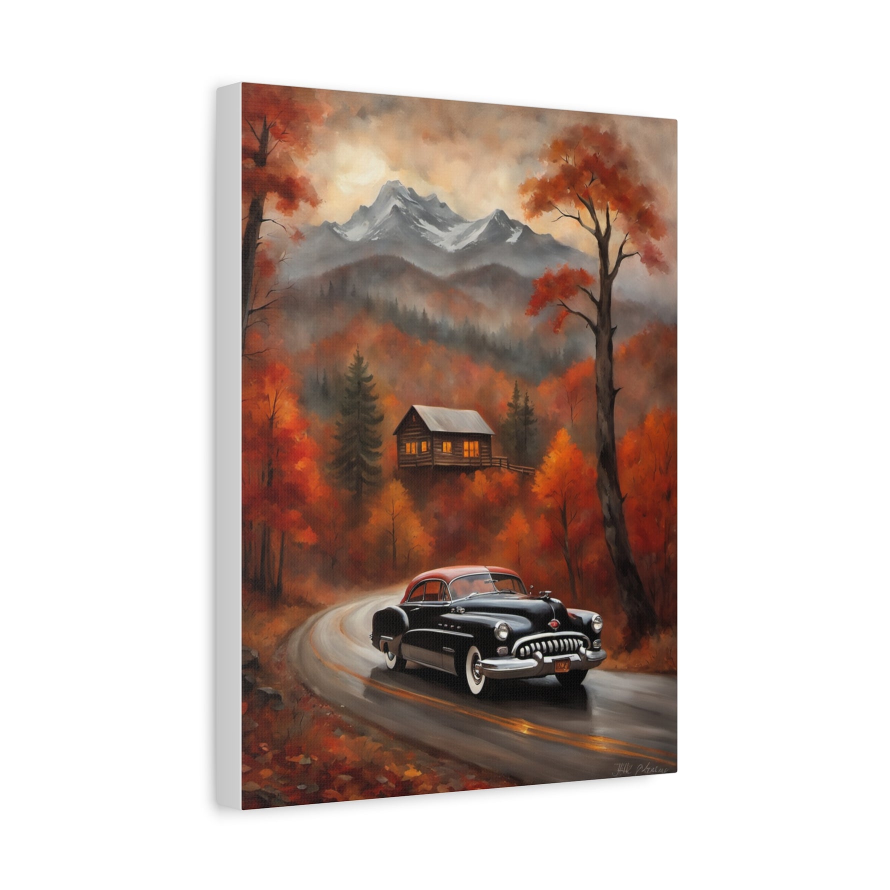 1950 American Riviera Dream Canvas - Mountain Edition - AquilVision
