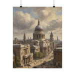 St. Paul’s Cathedral Vintage Art Poster — Matte Vertical London Print