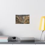 Yellowstone Canyon Waterfall Matte Poster — Landscape Wall Art - AquilVision
