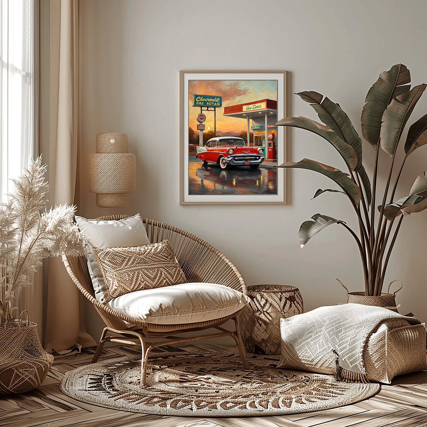 1957 Tri-Five Icon Collection - Vintage Station Edition | Poster Canvas