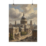St. Paul’s Cathedral Vintage Art Poster — Matte Vertical London Print