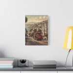 San Francisco Cable Car Matte Canvas Wall Art — Stretched 1.25" - AquilVision