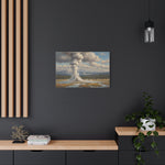 Geyser Landscape Canvas Print — Yellowstone Steam Eruption Wall Art - AquilVision