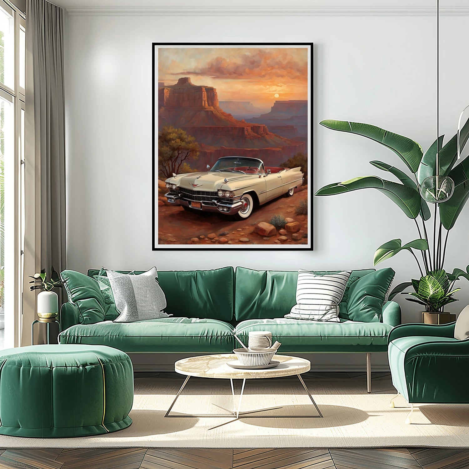 1959 Fins Chrom Cadillac – Grand Canyon Edition | Poster Leinwand
