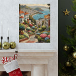 Coastal Garden Street Matte Poster — Scenic San Francisco Bay Print - AquilVision