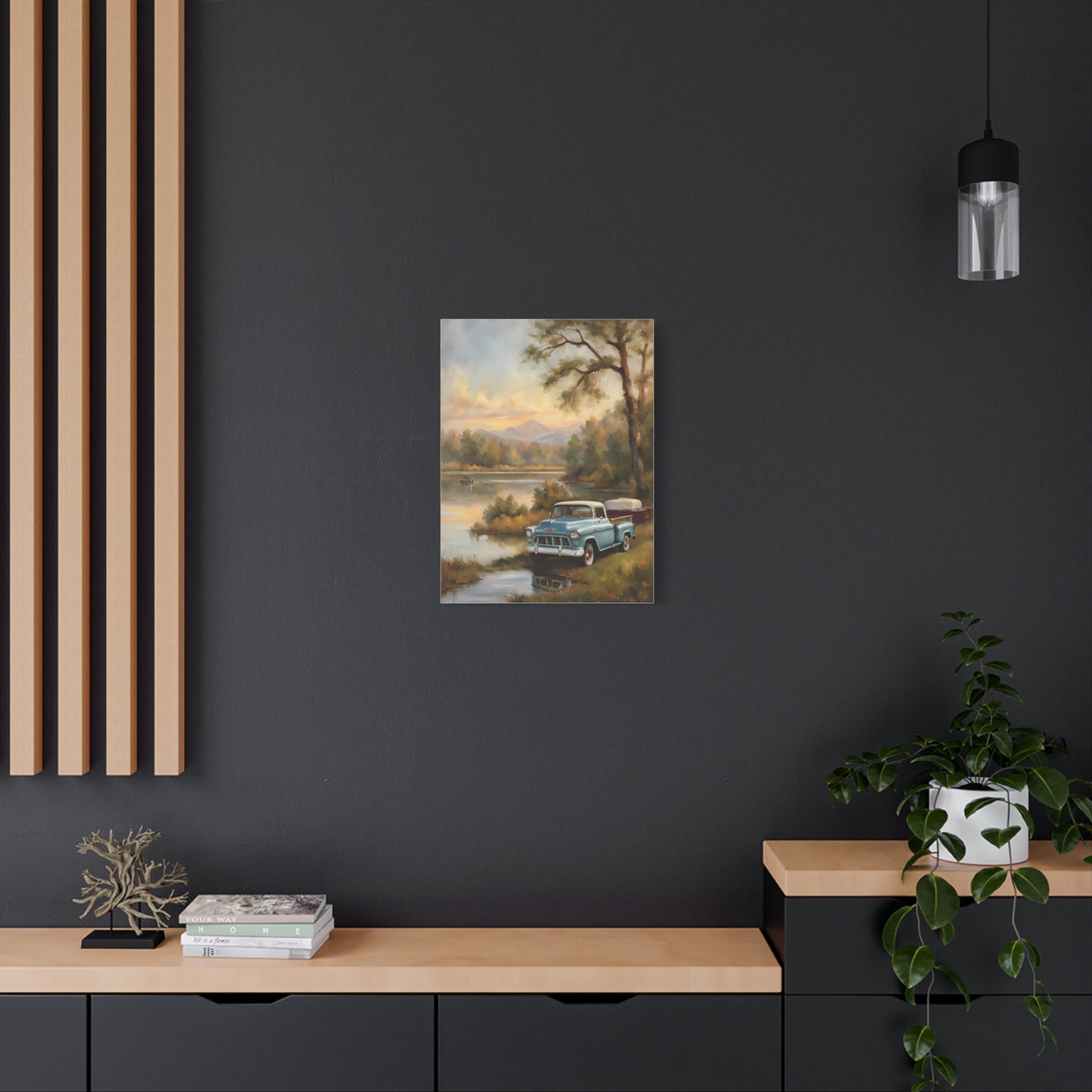 Rustic Landscape Canvas Print, Vintage Truck Art, Home Decor, Nature Wall Art, Gift for Truck Lovers, Farmhouse Wall Decor, [...]