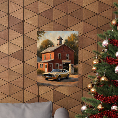 Vintage Car Wall Art Poster | AJ68 Collection Printify