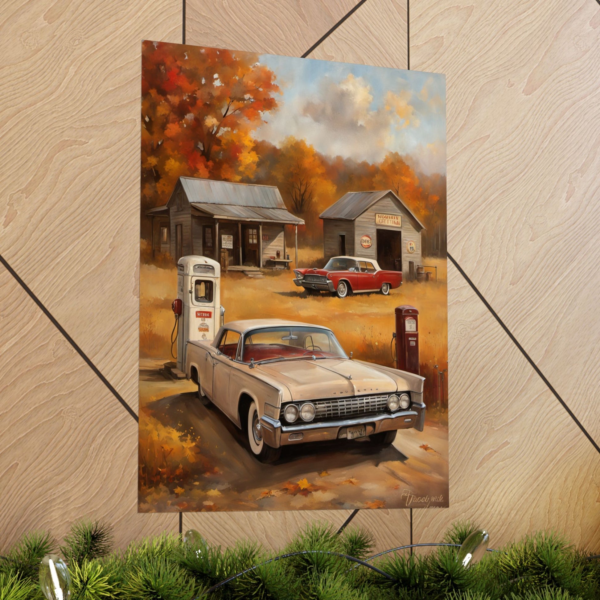 Vintage Car Adventure Matte Vertical Posters | Retro Wall Art, Home Decor, Classic Car Gifts, Gift for Him, Nostalgic Art Printify