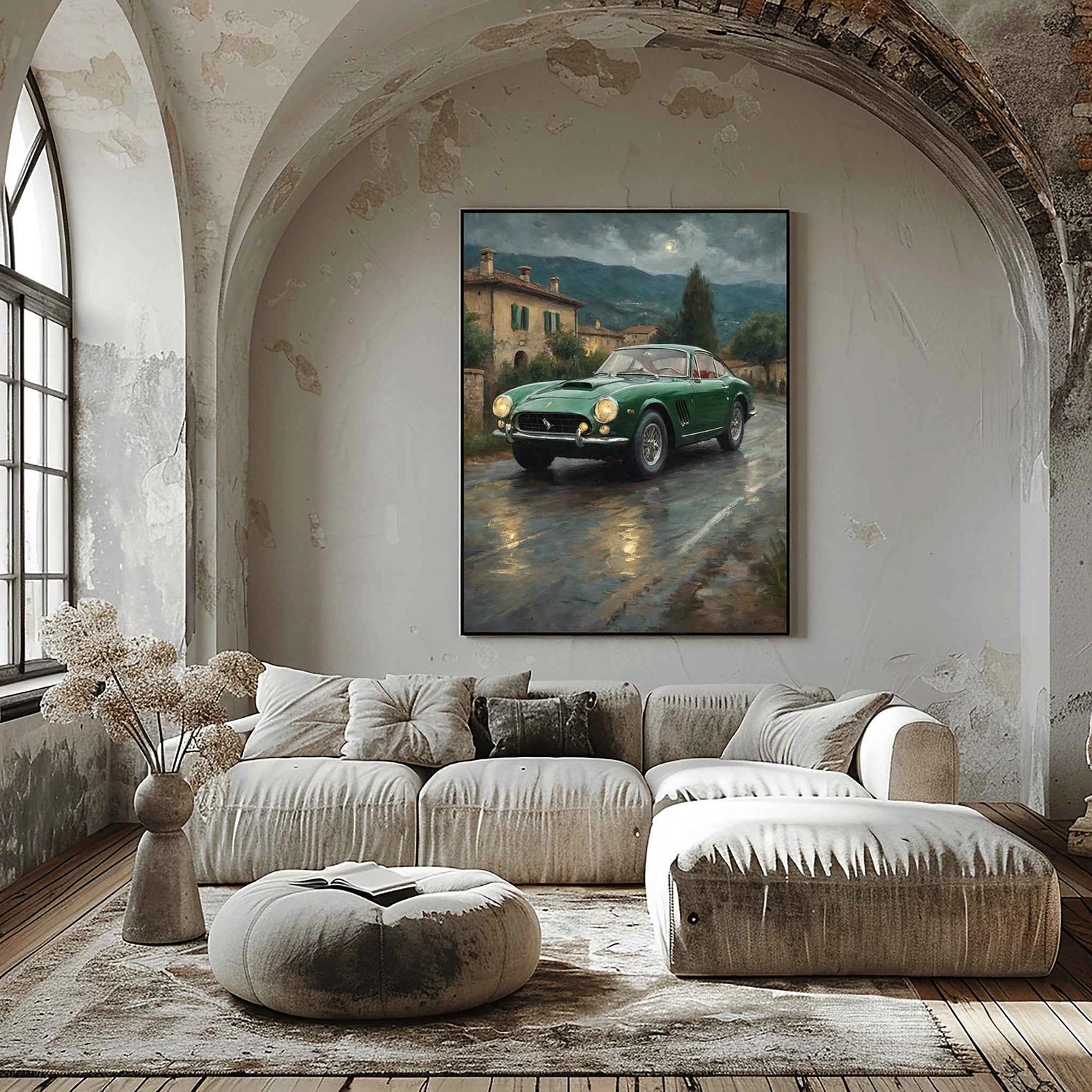 1963 Italian GT Berlinetta – Night Edition | Poster auf Leinwand