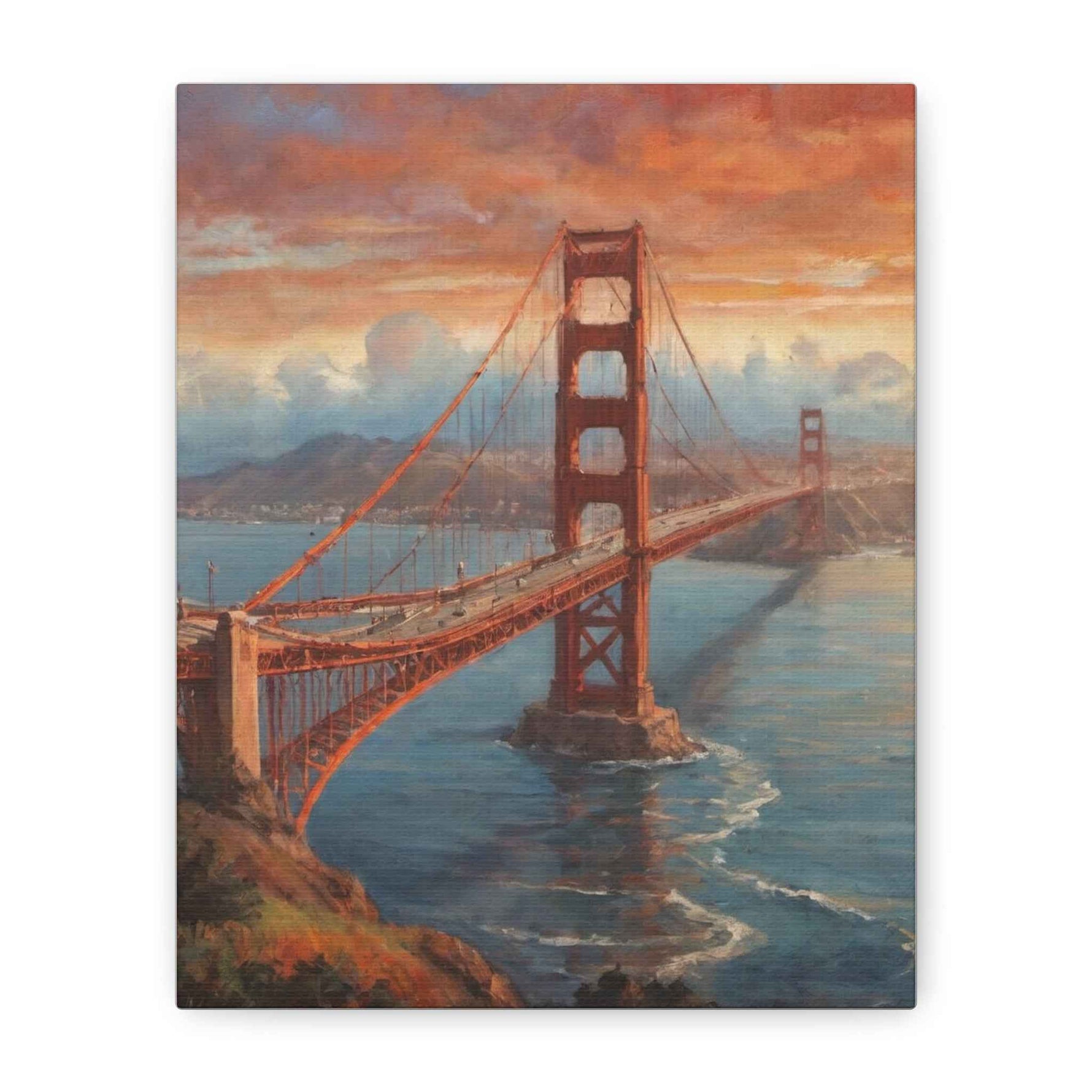Golden Gate Bridge Canvas Print — Matte Stretched Wall Art - AquilVision