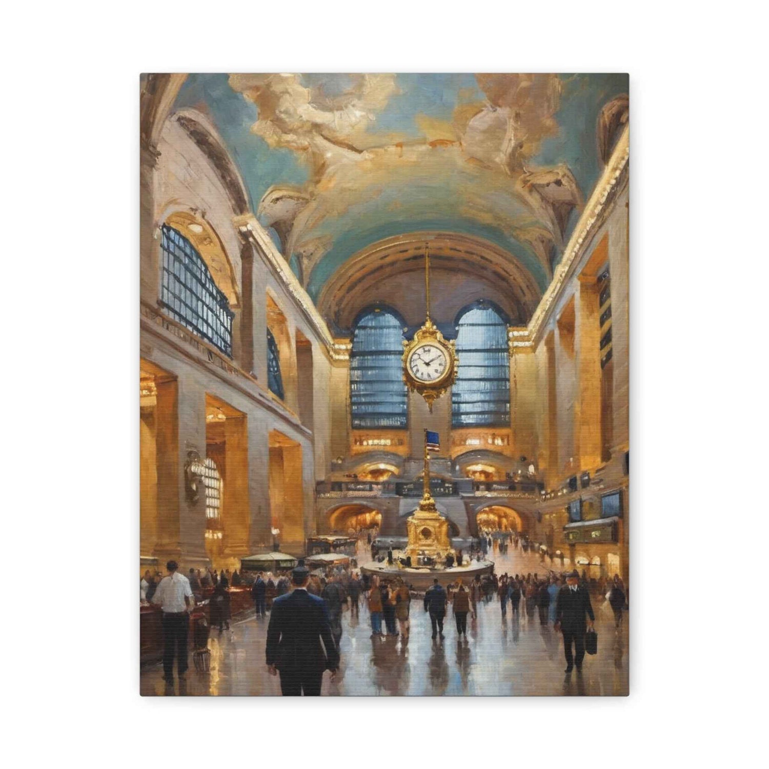 Grand Central Terminal Interior Matte Canvas Print — Stretched Wall Art