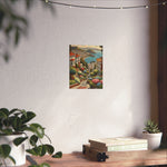 Coastal Garden Street Matte Poster — Scenic San Francisco Bay Print - AquilVision
