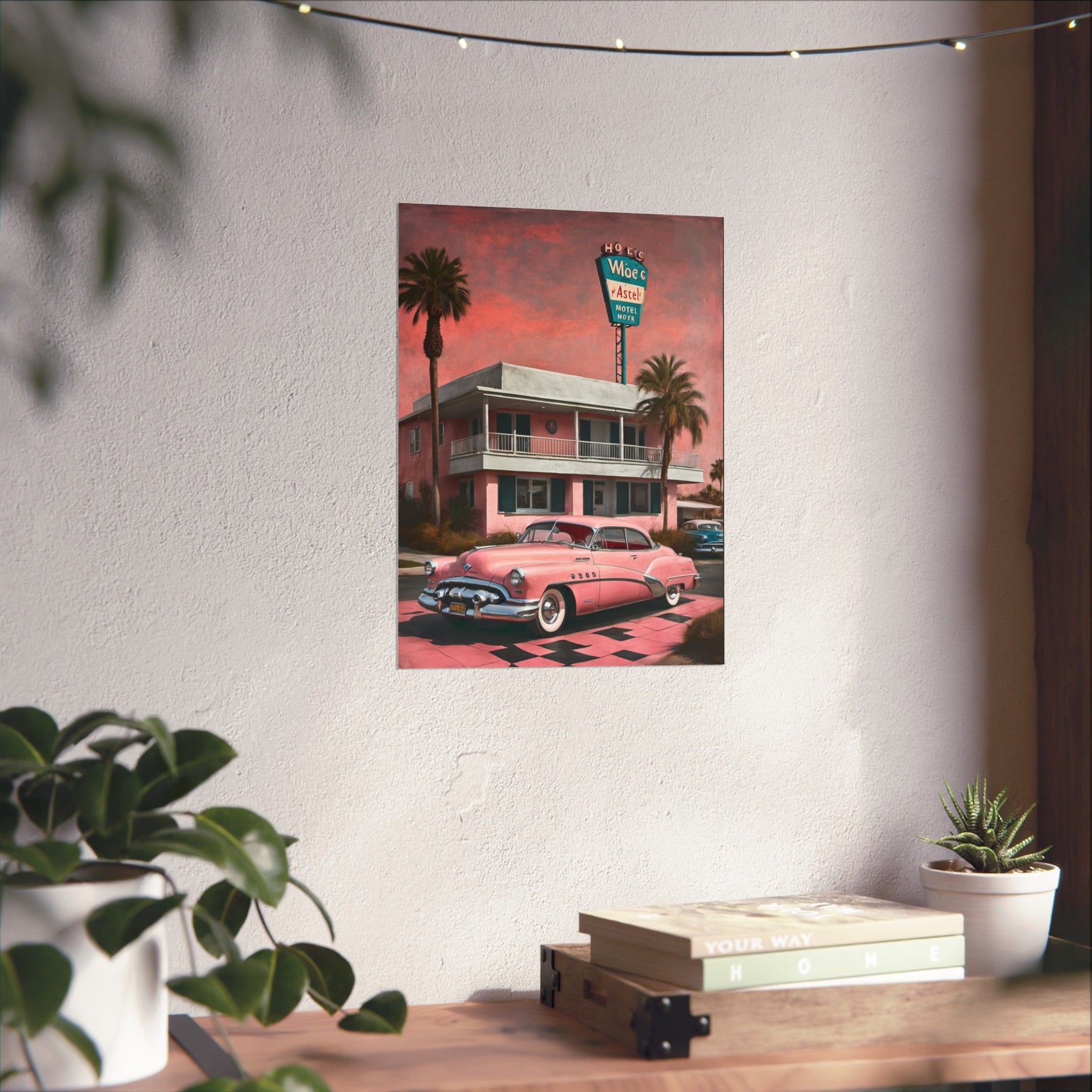 1950 American Riviera Dream Poster - Motel Edition - AquilVision