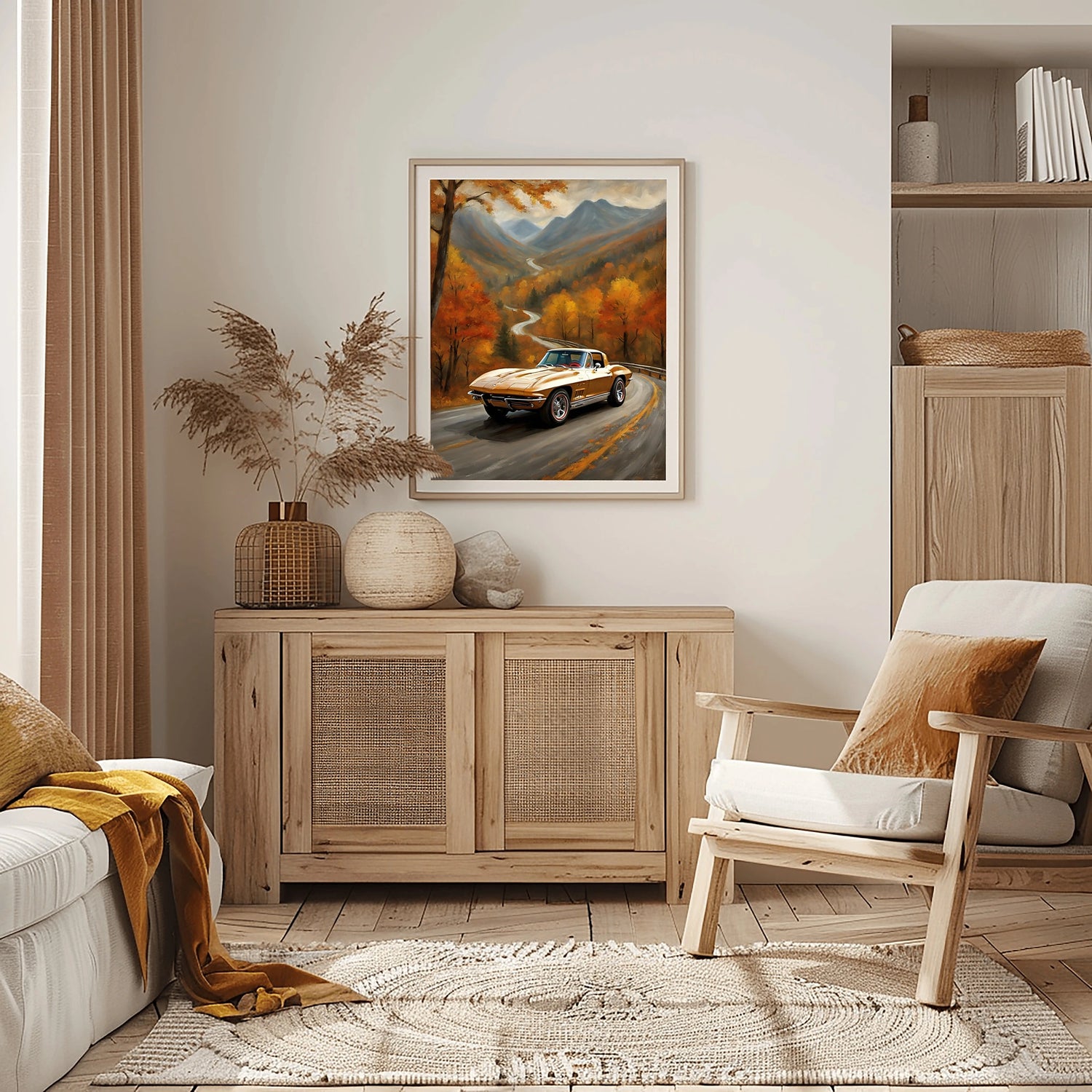 1963 Split-Window Stingray - Forest Edition | Poster Canvas