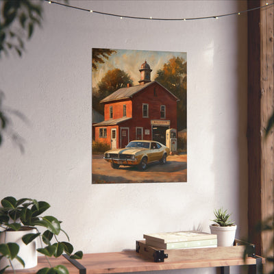 Vintage Car Wall Art Poster | AJ68 Collection Printify