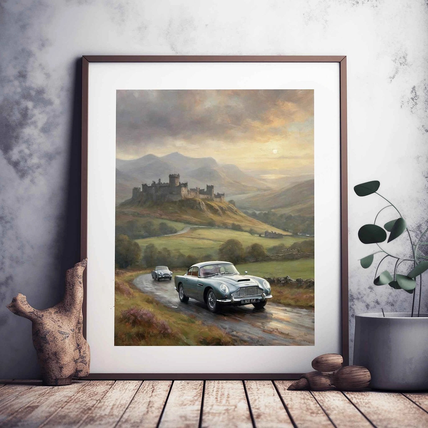 1964 Britische GT Eleganz - Highlands Edition | Poster Leinwand