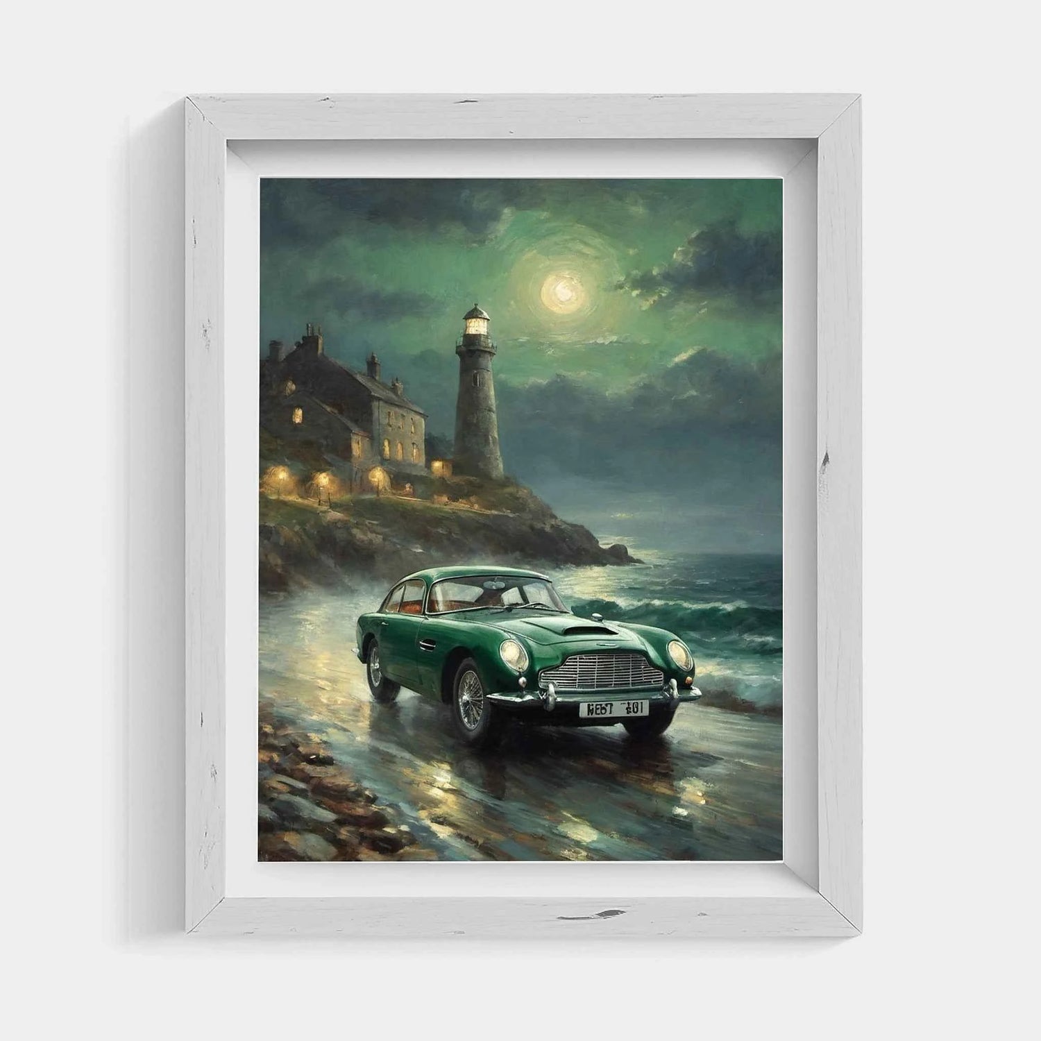 1964 British GT Eleganz - Lighthouse Edition | Poster Leinwand