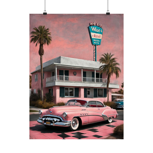 Vintage Retro Travel Poster, Matte Vertical Art Prints, Home Decor, Wall Art, Gift for Travelers, Nostalgic Decor, 50s Style Art