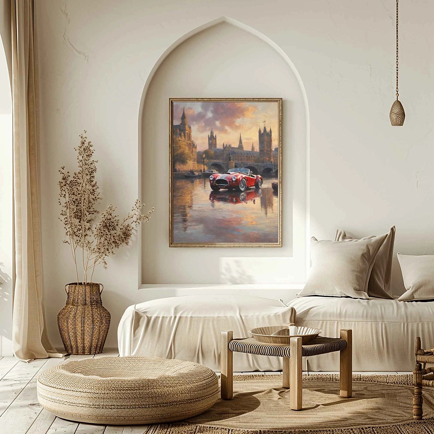 1965er Rennbestien-Legende – Riverside Edition | Poster auf Leinwand