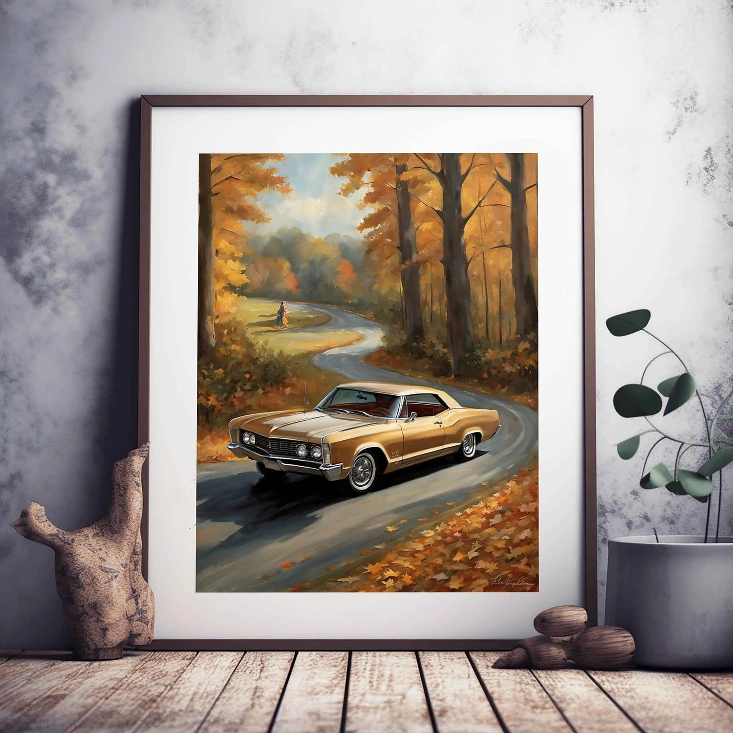 1965 Riviera Gran Sport - Forest Edition | Poster auf Leinwand