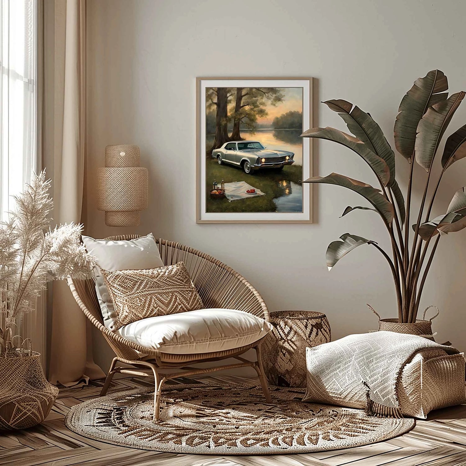 1965 Riviera Gran Sport – Lake Edition | Poster Leinwand