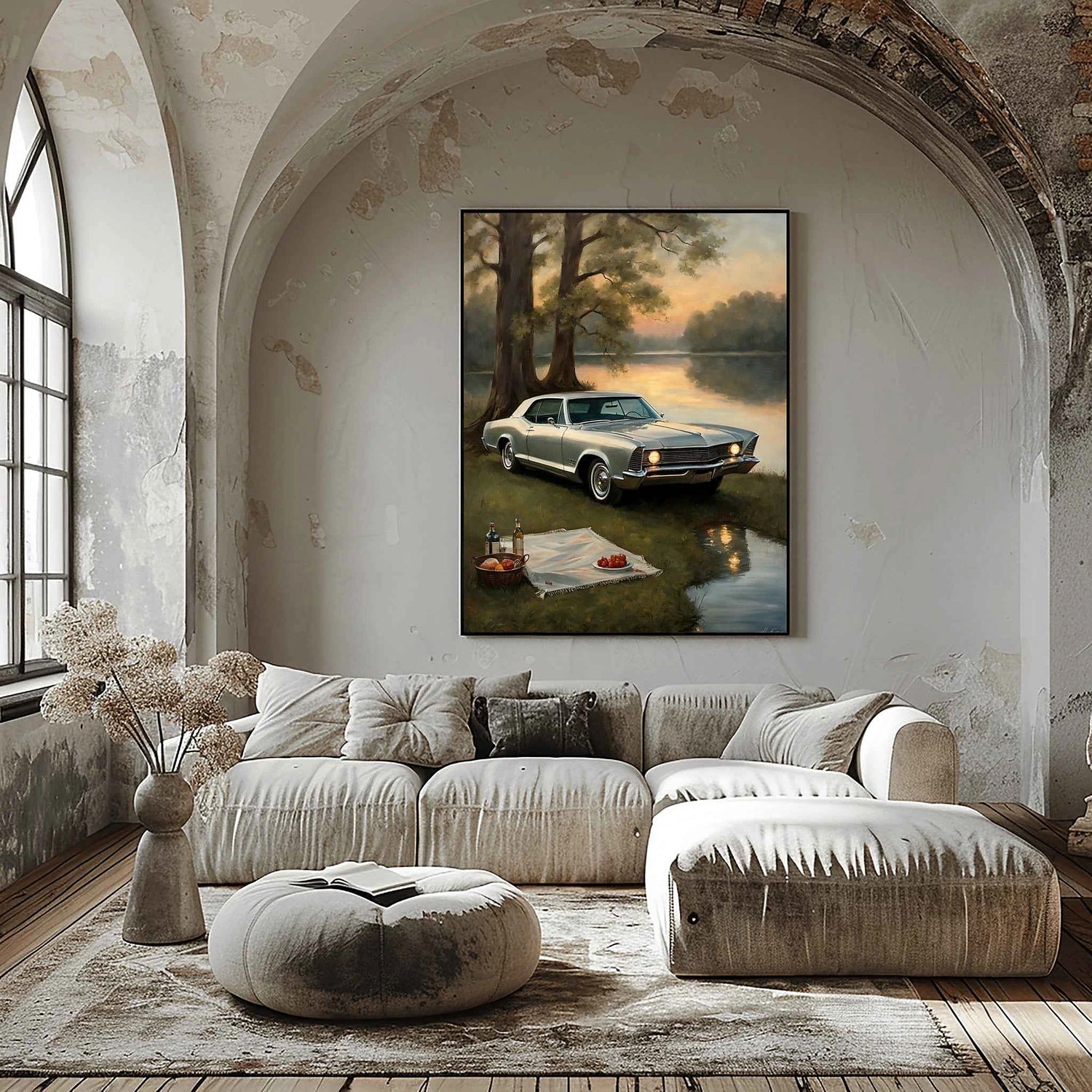 1965 Riviera Gran Sport – Lake Edition | Poster Leinwand