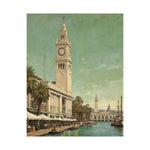 Vintage Coastal Clock Tower Poster - AquilVision