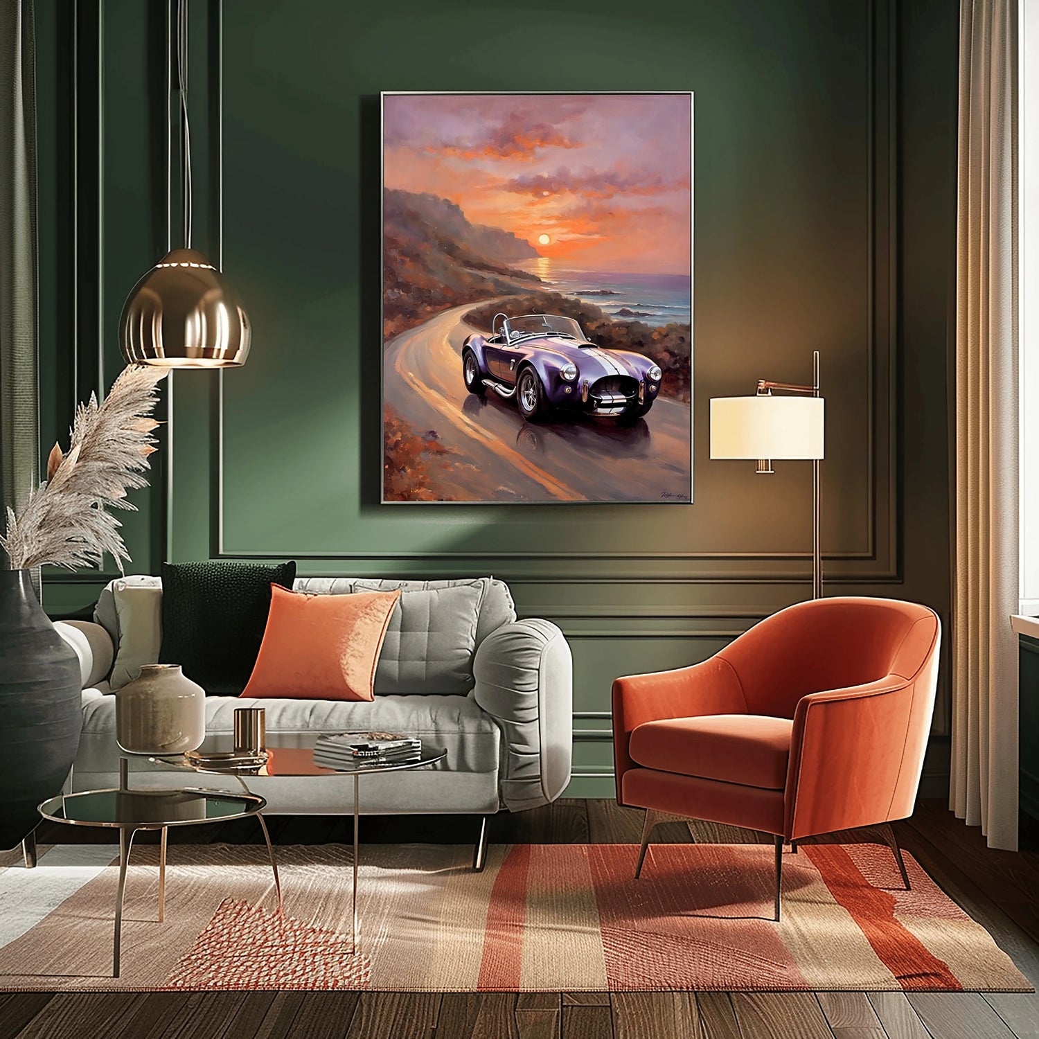 1966 Cobra Racing Heritage - Coastal Edition | Poster Canvas