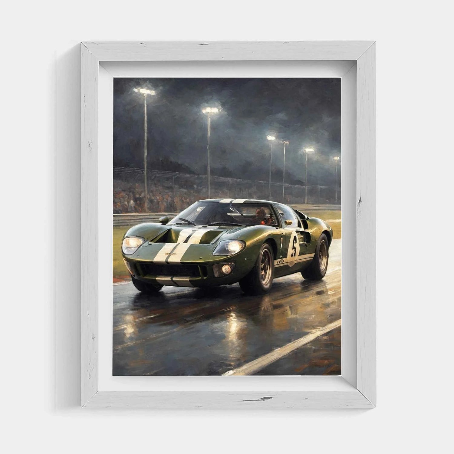 1966 Le Mans Sieger – Nachtedition | Poster auf Leinwand