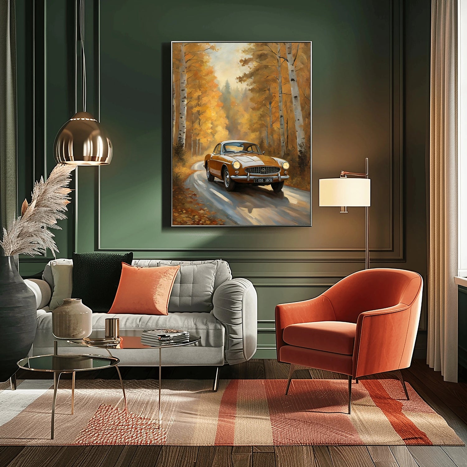 1966 Schwedische GT Ikone - Forest Edition | Poster Leinwand