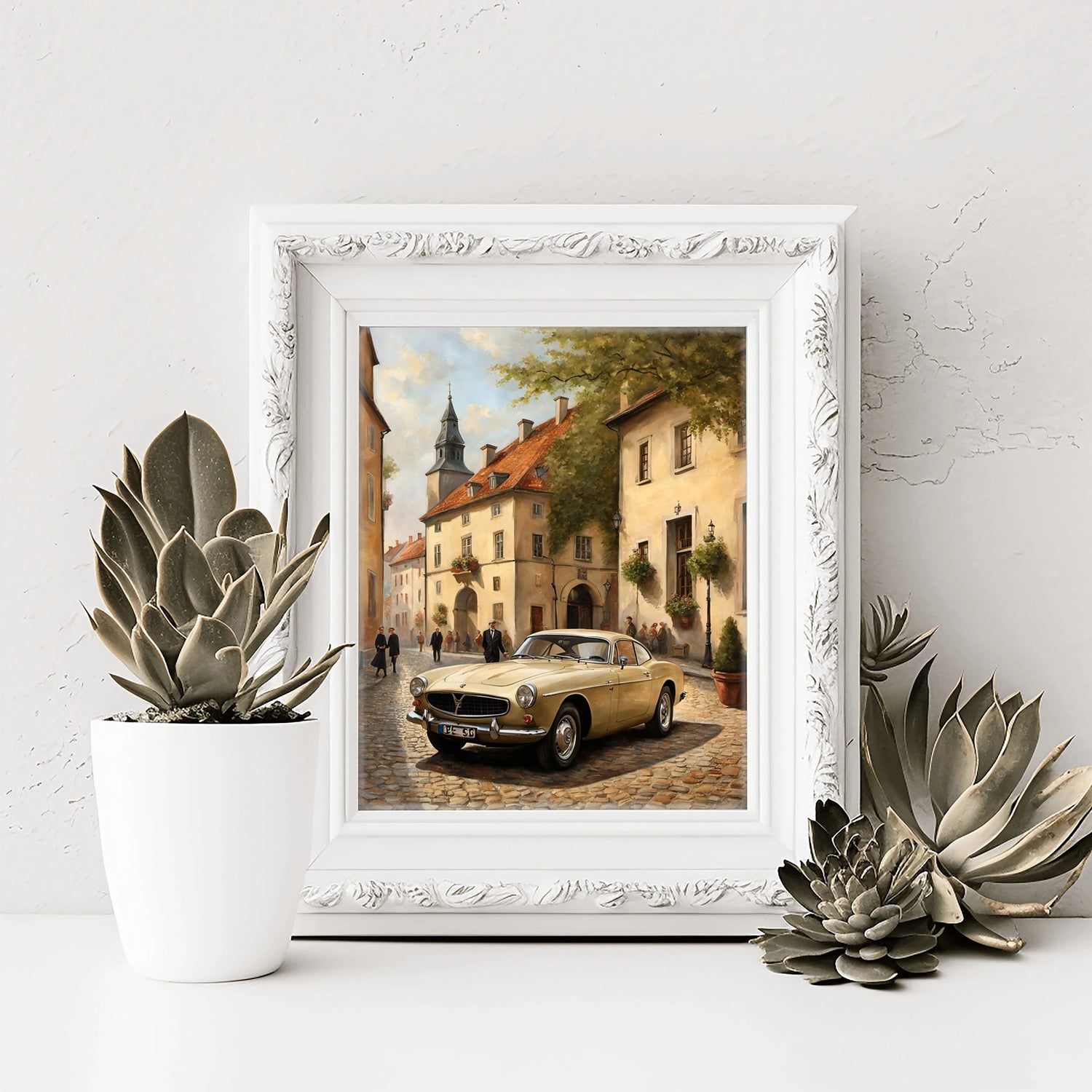 1966 Schwedische GT Ikone - Altstadt Edition | Poster Leinwand